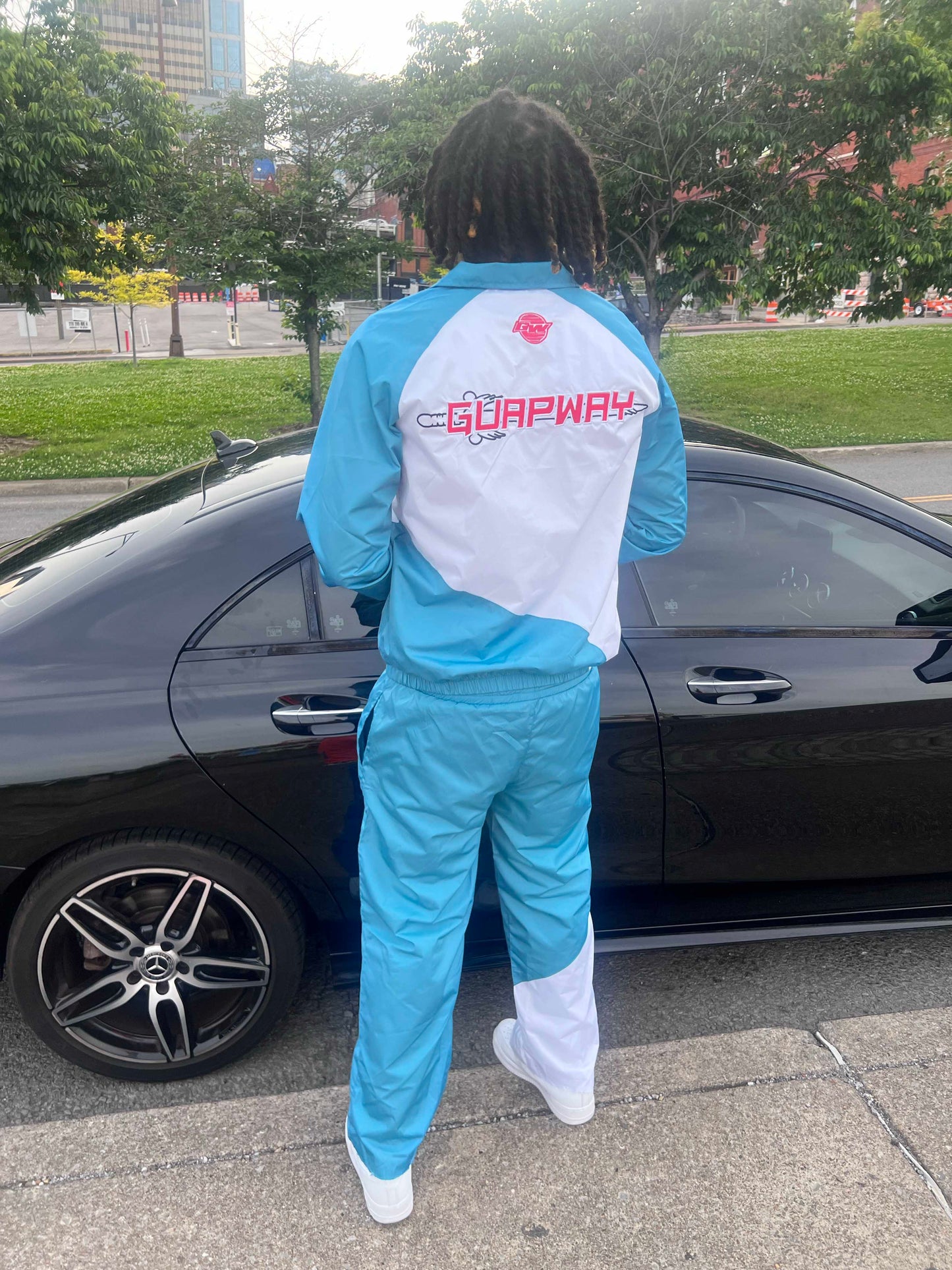 Blue Windbreaker Set