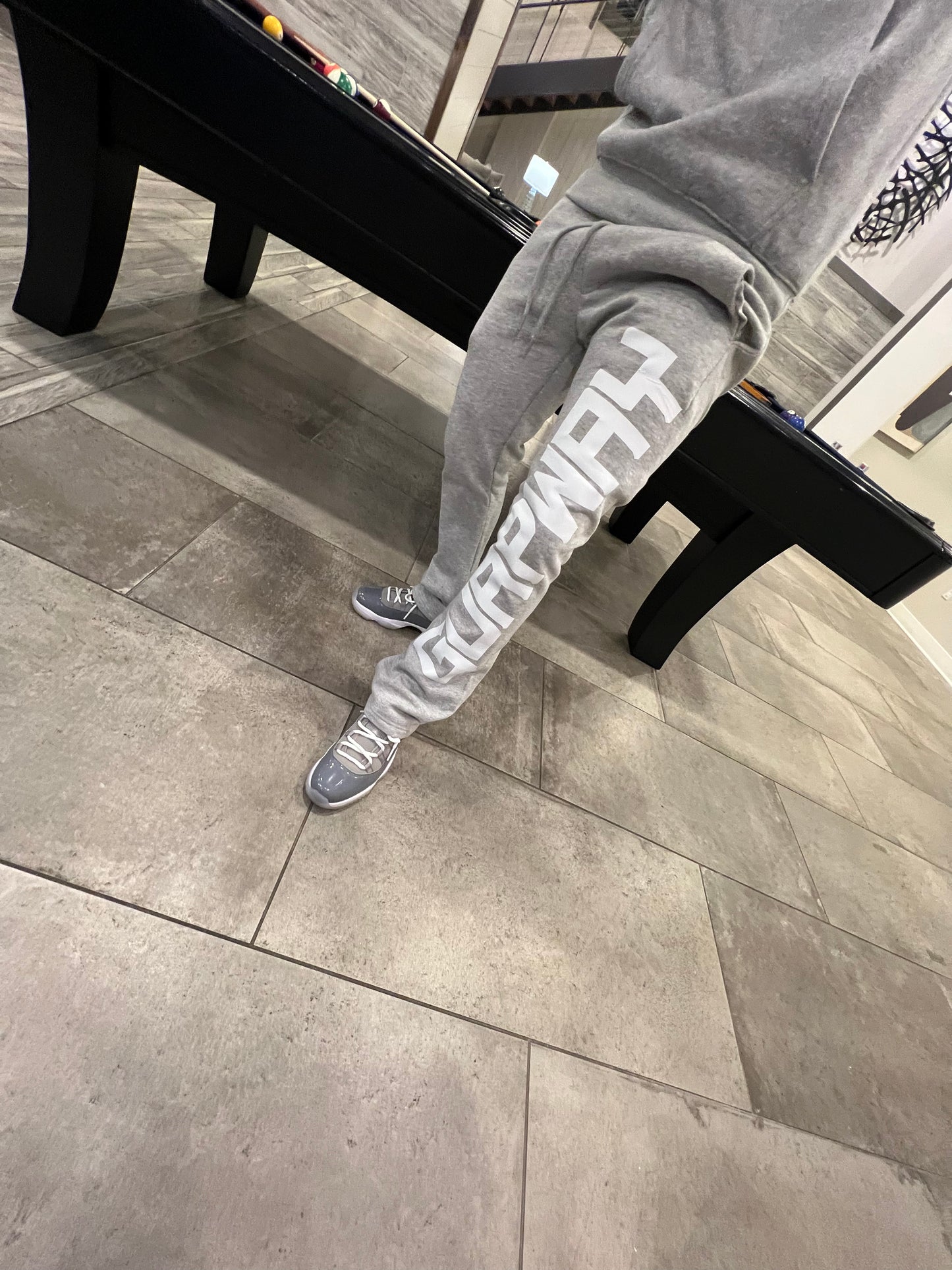 Grey Flared Hoodie Set