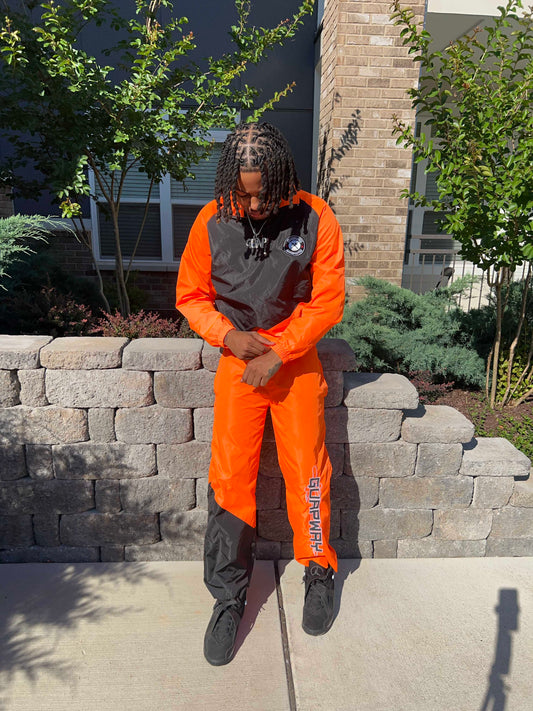 Orange Windbreaker Set