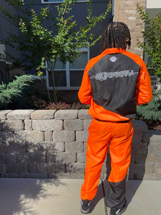 Orange Windbreaker Set