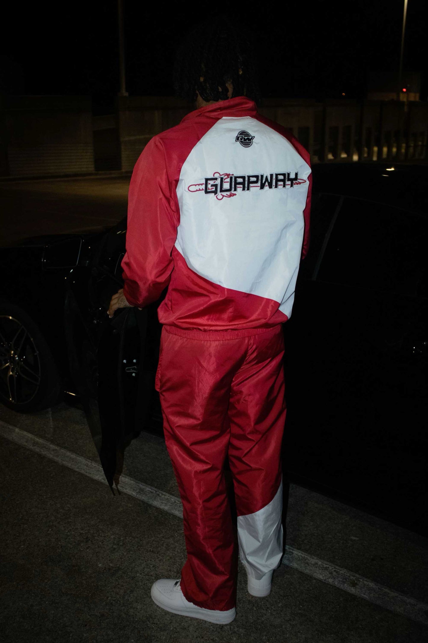 Red Windbreaker Set